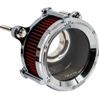 Assault Charge High-Flow Air Cleaner Kit — Chrome, Round