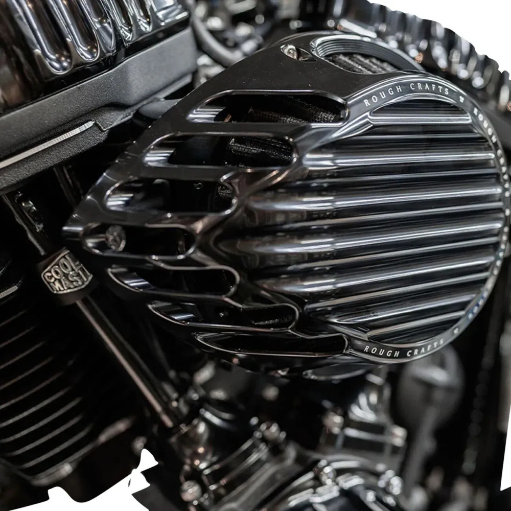 Kit de filtro de aire Rough Craft — forma de lágrima, negro