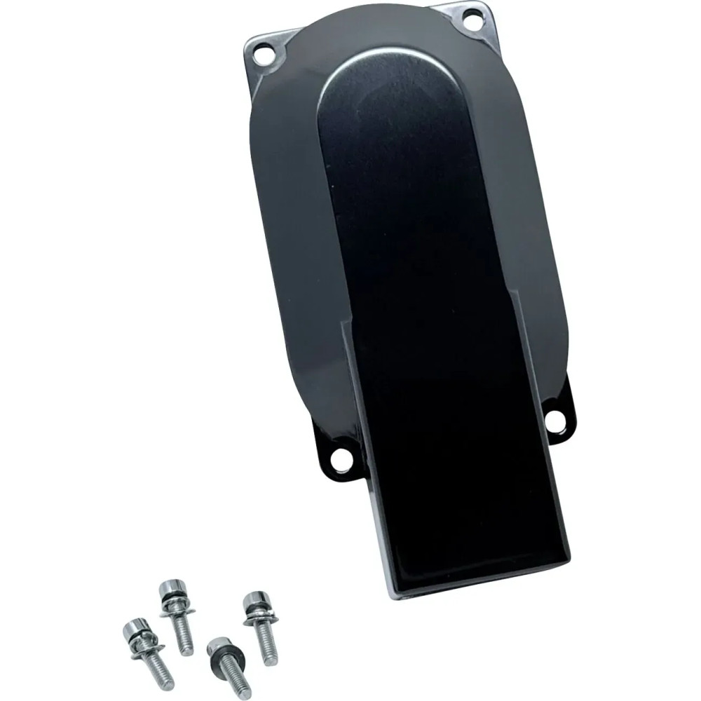 Throttle Body Cover — Black anodized, billet aluminum