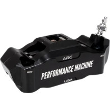 Race Series Radial Mount Front Caliper With ARC Technology — 4-piston, 108 mm mounting bolt spacing, Anodized Black