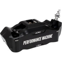 Race Series Radial Mount Front Caliper With ARC Technology — 4-piston, 108 mm mounting bolt spacing, Anodized Black
