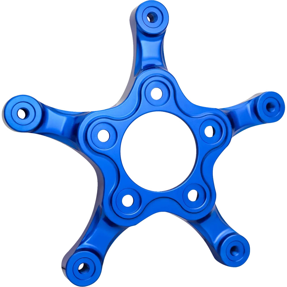 Spider Rotor Adaptor — 320 mm rotor, 5-bolt, 3.25" bolt circle, Blue