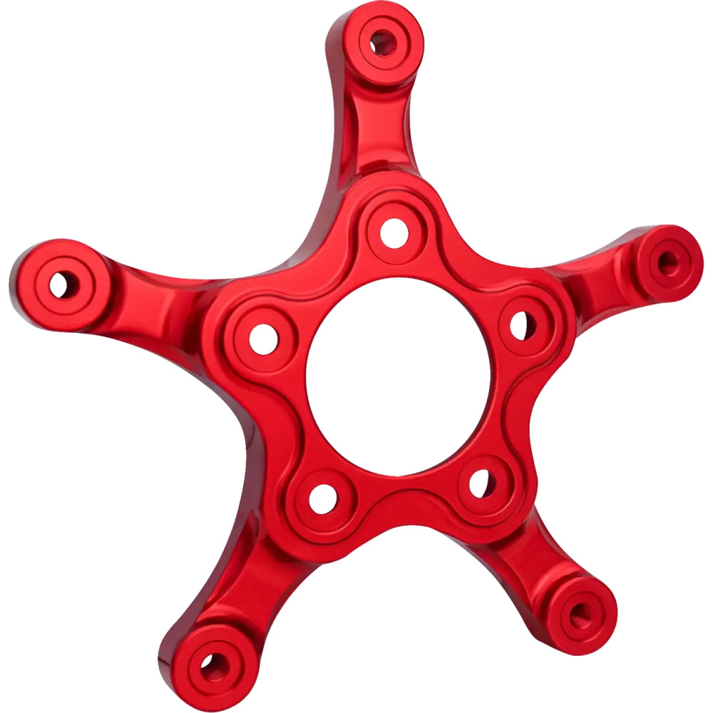 Spider Rotor Adaptor — 320 mm rotor, 3.25" bolt circle, Red