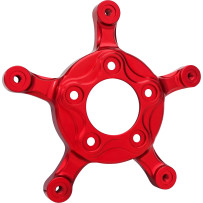 Spider Rotor Adaptor — 320 mm rotor, 5-bolt HD 3.25" bolt circle, red