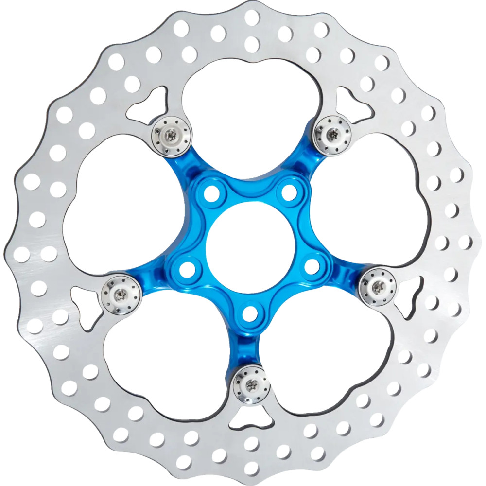 Spider Rotor — 320 mm, Blue, Chrome