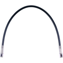 Universal XR Brake Line — 19", Black, Chrome