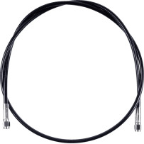 Universal XR Brake Line — 107 cm (42"), Black, Chrome