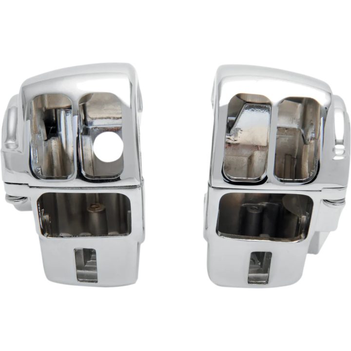 Kit de carcasas de interruptores para manillar — abrazadera de 1" (25,4 mm), cromado