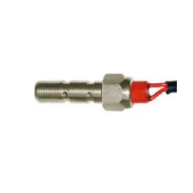 Banjo Bolt with Switch — M10 x 1.25 thread, Silver