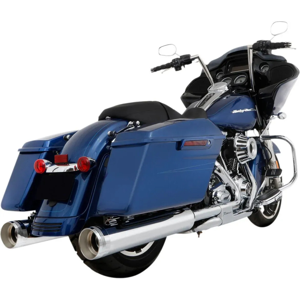 Silenciadores Slip-On de 4,5" para Touring — cromado, par