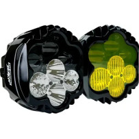 Shark Demon® 2 LED Headlight + Fog Lamp Combo — For Harley-Davidson®, black gloss, kit