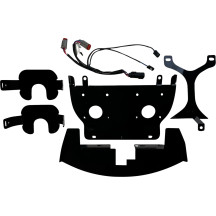 Shark Demon® 2 Headlight & Fog Lamp Combo Kit — for Harley‑Davidson®, bracket mount, gloss black