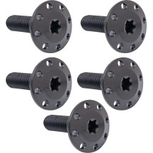 Holeshot Front Floating Brake Rotor Bolt Kit — Titanium, Black, Polished