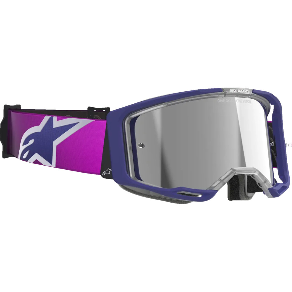 Vision 8 Corp Goggle — Mirrored lens, Purple, One Size