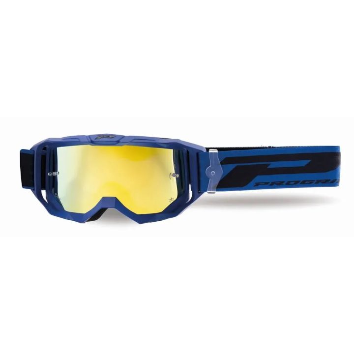 3300 Vision Go Goggles — One Size, Blue matte, Yellow mirrored lens