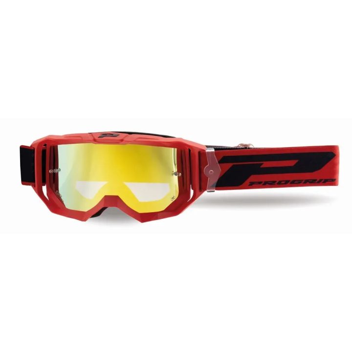 Gafas 3300 Vision Go — Talla única, Rojo, Negro, Amarillo, lente espejada amarilla