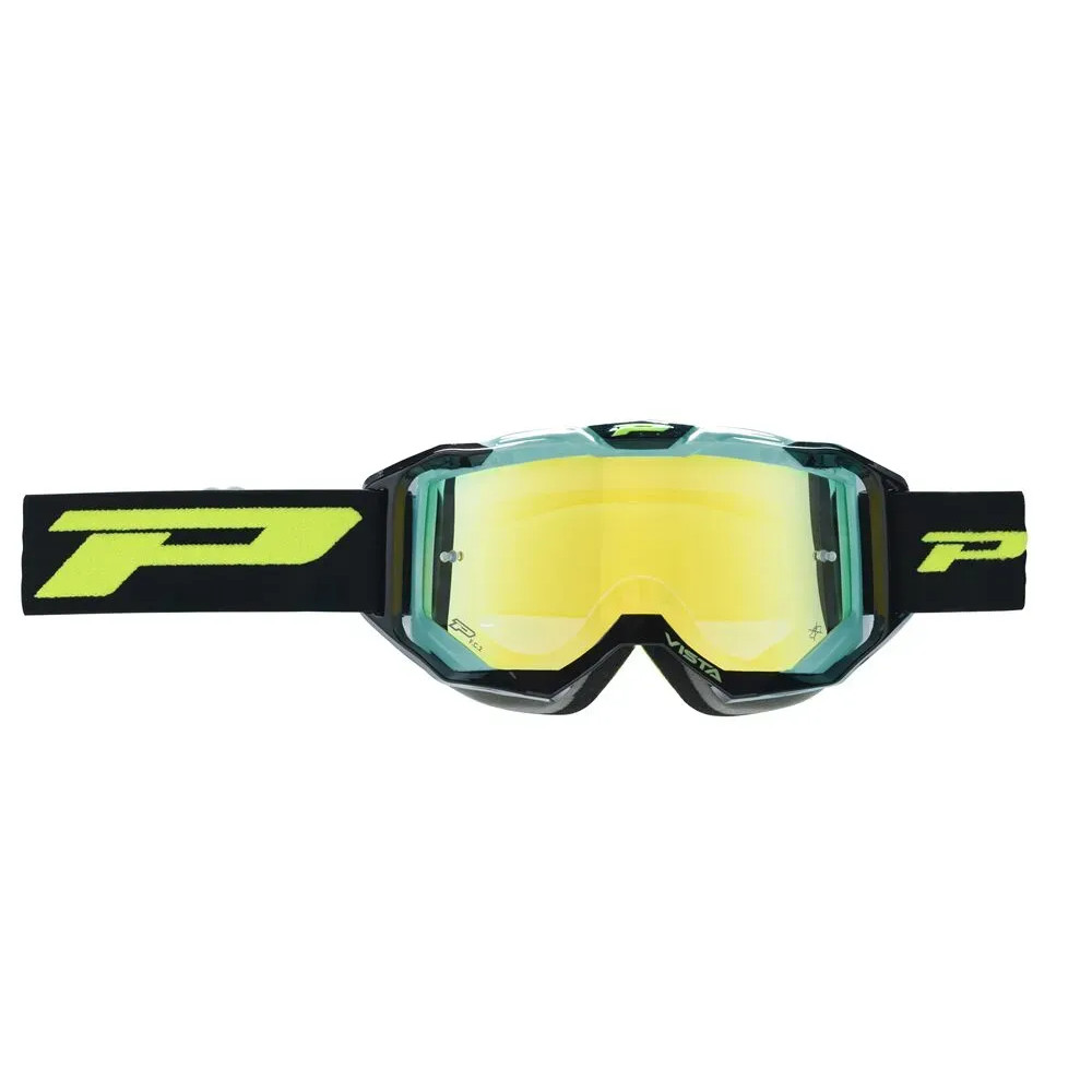 3303 Vista Goggles — One Size, Black, Green, Yellow Mirror