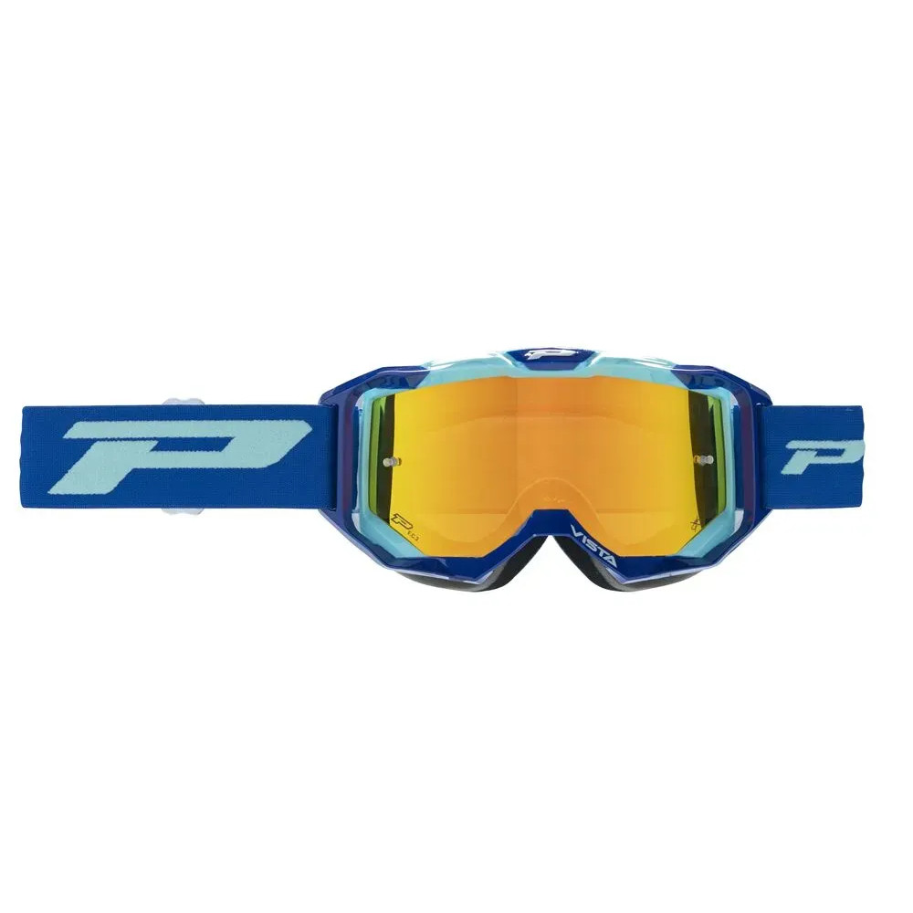 3303 Vista Goggles — One Size, Blue/Turquoise, Orange mirror lens