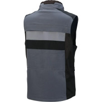 Chaleco Moto — 3XL, Negro/Gris, Hombre