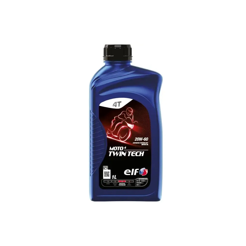 Oil Moto 4 Twin Tech 20W-60 — 20W-60, 1 L (1.05 US qt), 4-Stroke