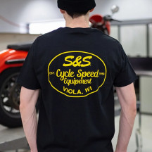 S&S® Speed Equipment T-Shirt — Black, S, Slim fit