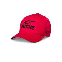 Ride Sonic Curved Bill Hat — L/XL, Red