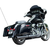 2-into-1 Swindler Exhaust Conversion Kit — 10 cm (4") outer diameter, Guardian Black