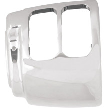 Kit de carcasa de interruptores para manillar — 25.4 mm (1") manillar, posición superior derecha, cromado