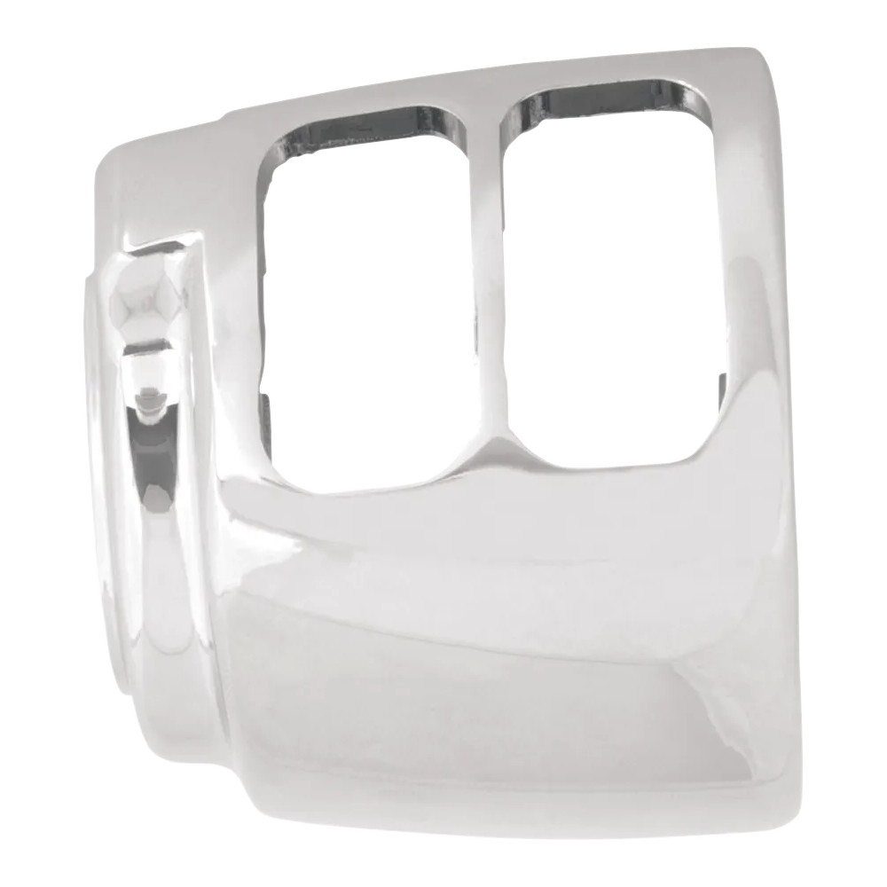 Kit de carcasa de interruptores para manillar — 25.4 mm (1") manillar, posición superior derecha, cromado