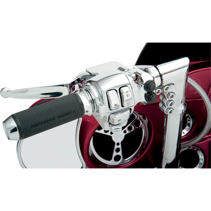 Kit de tapas de interruptor — Cromo, 10 botones, manillar