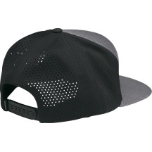 Badge Hat — One Size, Snapback, Black, Heather Gray