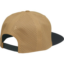Corp Hat — One Size, Snapback, Black, Caramel
