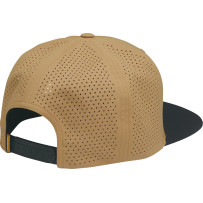 Corp Hat — One Size, Snapback, Black, Caramel
