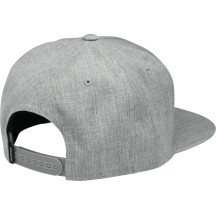 Iconic Hat — One Size, Heather Gray, Snapback