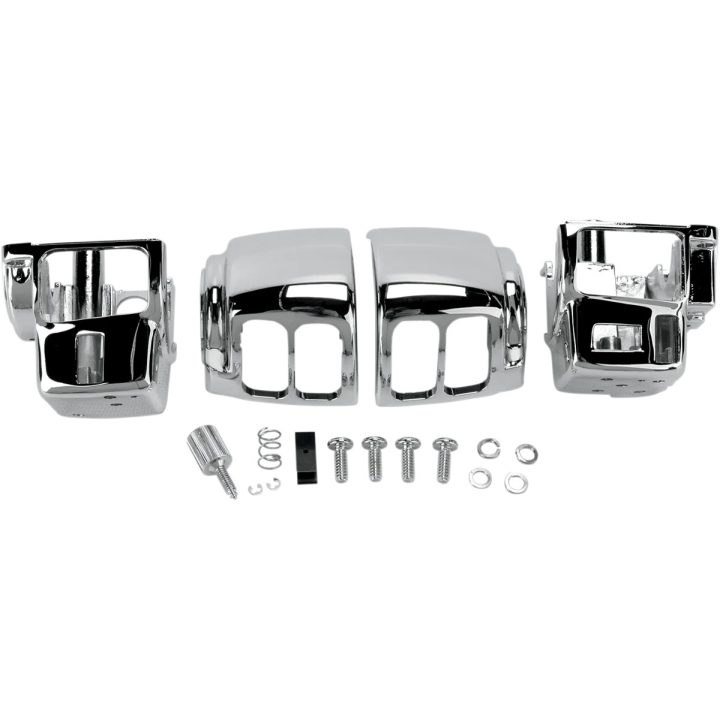 Kit de carcasas de interruptor para manillar — abrazadera 25.4 mm (1"), cromado