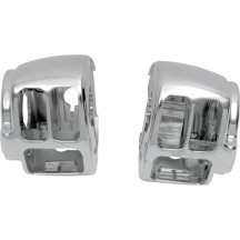 Handlebar Switch Housing Kit — 25.4 mm (1 in), Chrome