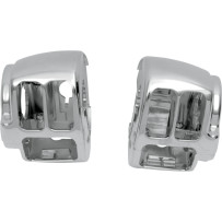 Handlebar Switch Housing Kit — 25.4 mm (1 in), Chrome