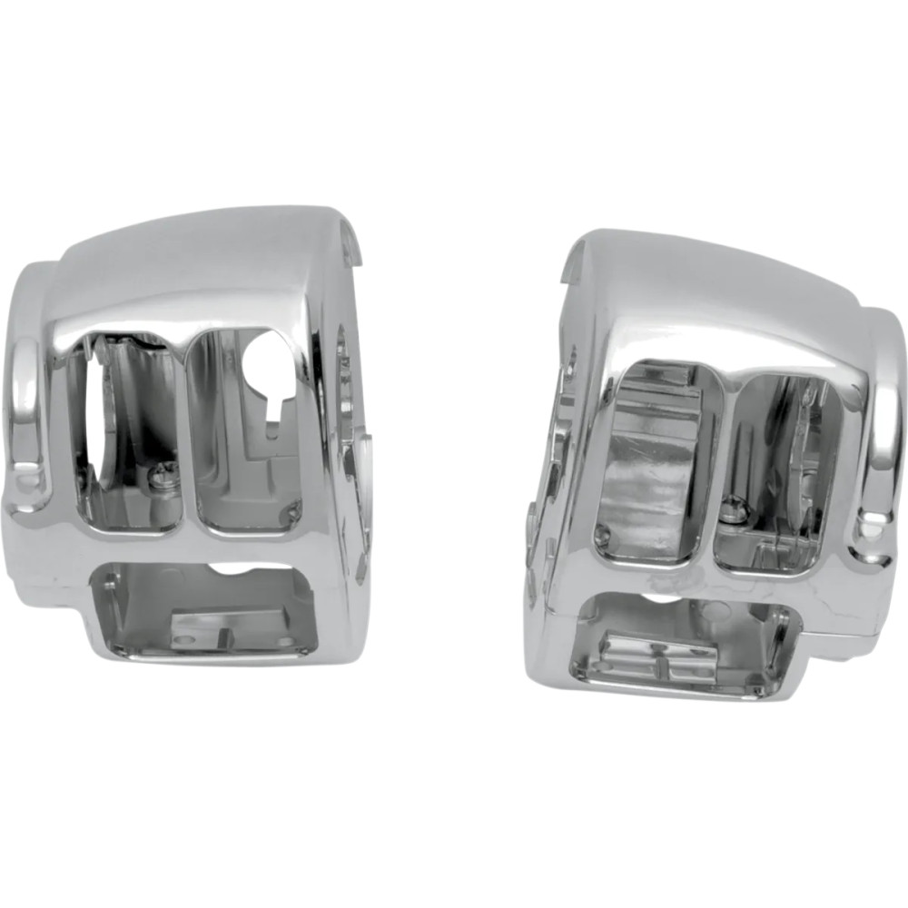 Handlebar Switch Housing Kit — 25.4 mm (1") handlebar, Chrome