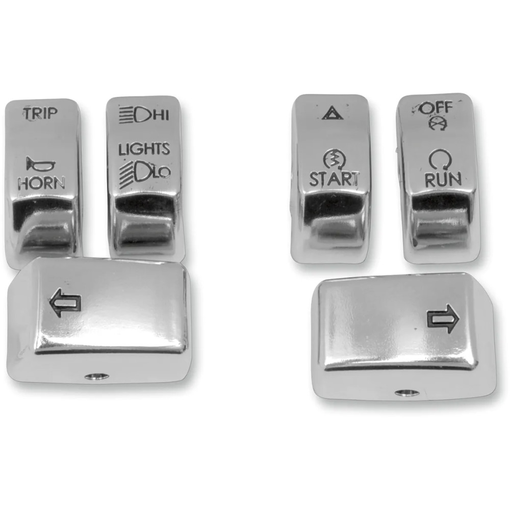 Switch Cap Kit — Chrome, 6-button kit