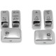 Kit de tapas de interruptor — Cromo, 6 botones
