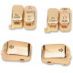 Kit de tapas de interruptor — Oro pulido, 6 botones, Manillar