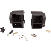Handlebar Switch Housing Kit — 1" (25.4 mm) handlebar diameter, black
