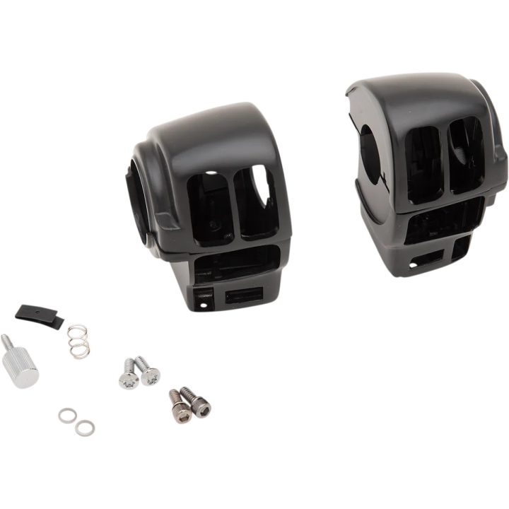 Kit de carcasa de interruptores para manillar — 25,4 mm (1"), Negro
