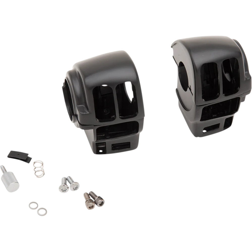 Handlebar Switch Housing Kit — 25.4 mm (1") handlebar, Black
