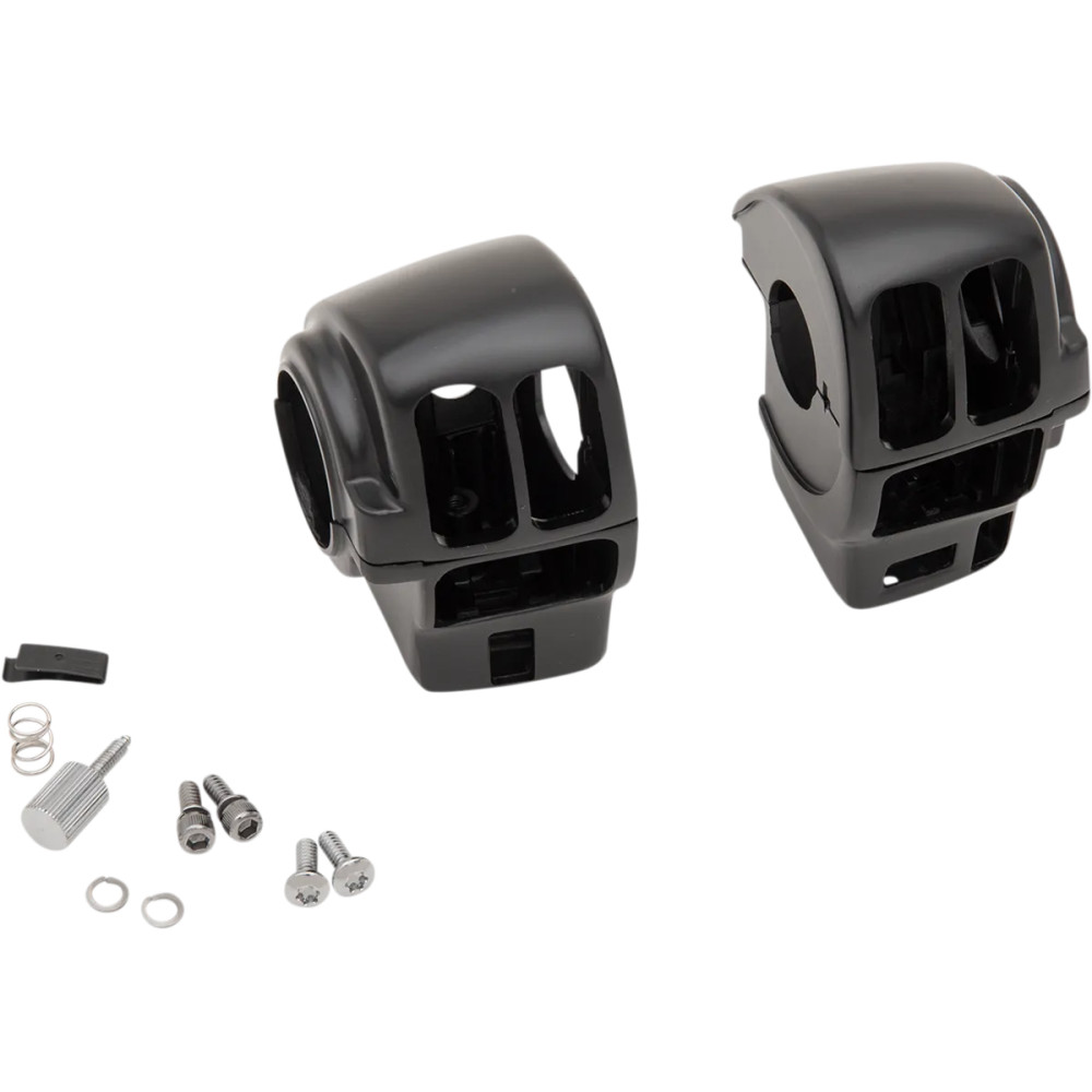 Handlebar Switch Housing Kit — 25.4 mm (1") handlebar, Black