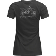 Women's Blueprint T-Shirt — XL, Slim fit, Charcoal