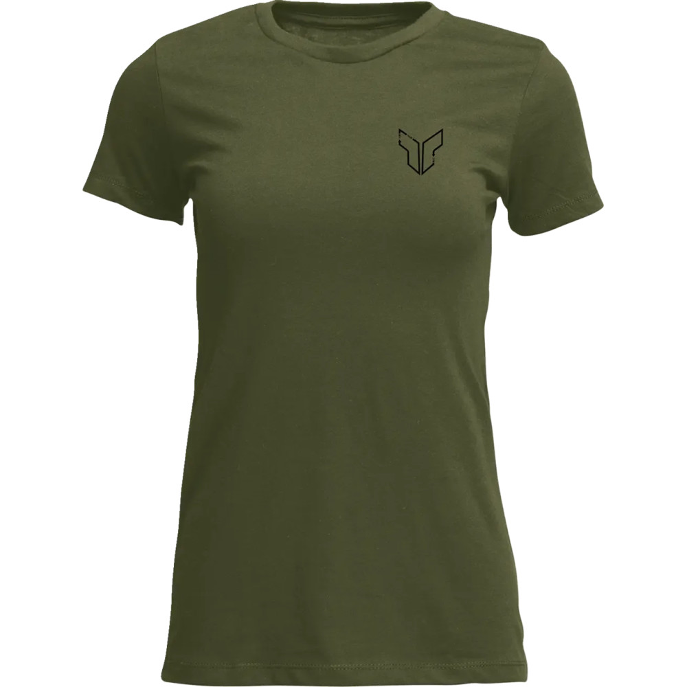 Women's Patched Up T-Shirt — XL, Military Green