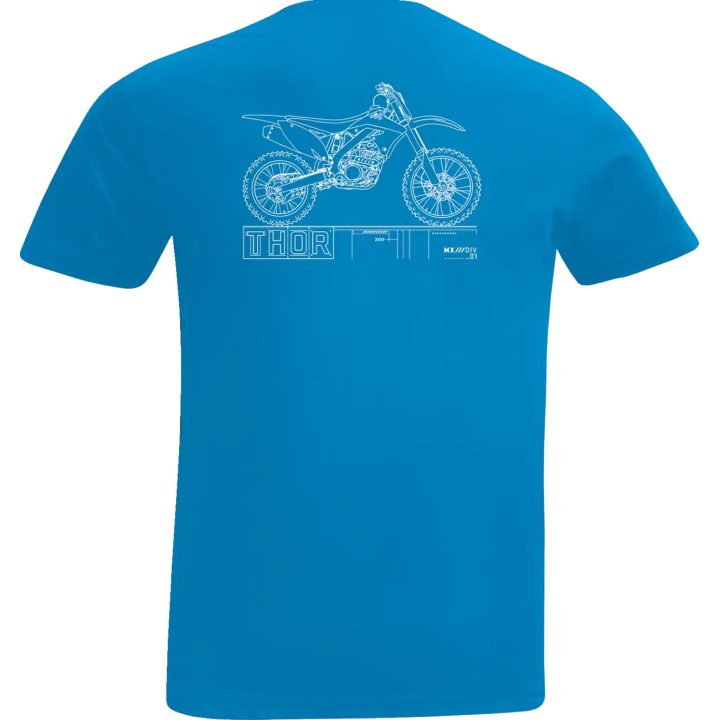 Toddler Blueprint T-Shirt — 4T, Blue