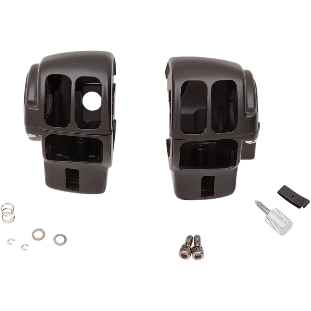 Handlebar Switch Housing Kit — 25.4 mm (1") handlebar, Black