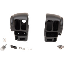 Handlebar Switch Housing Kit — 25.4 mm (1"), Black